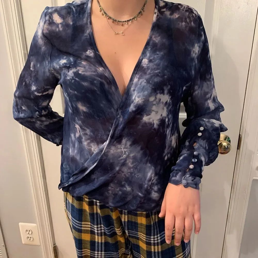 Young Fabulous & Broke Watercolor Blouse M